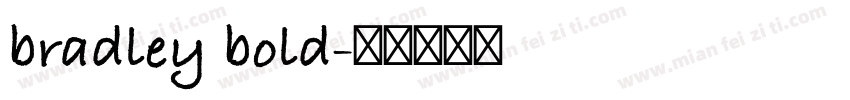 bradley bold字体转换